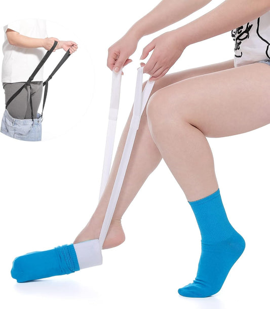 🧦 Sock Aid Helper – Put On Socks Without Bending!