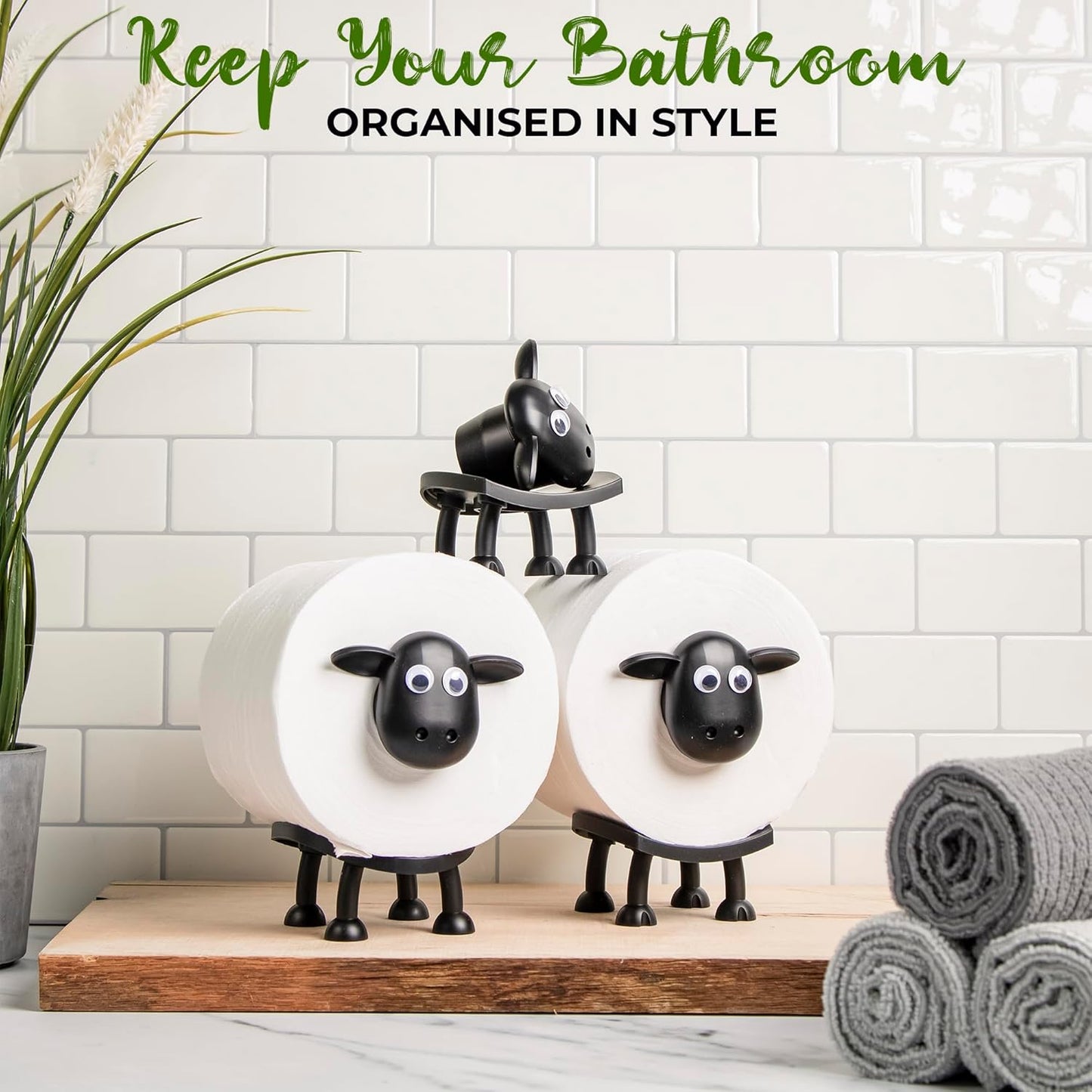 Fluffy the Bathroom Sheep – Toilet Roll Organizer
