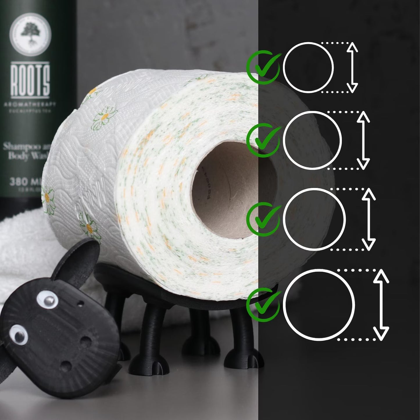 Fluffy the Bathroom Sheep – Toilet Roll Organizer